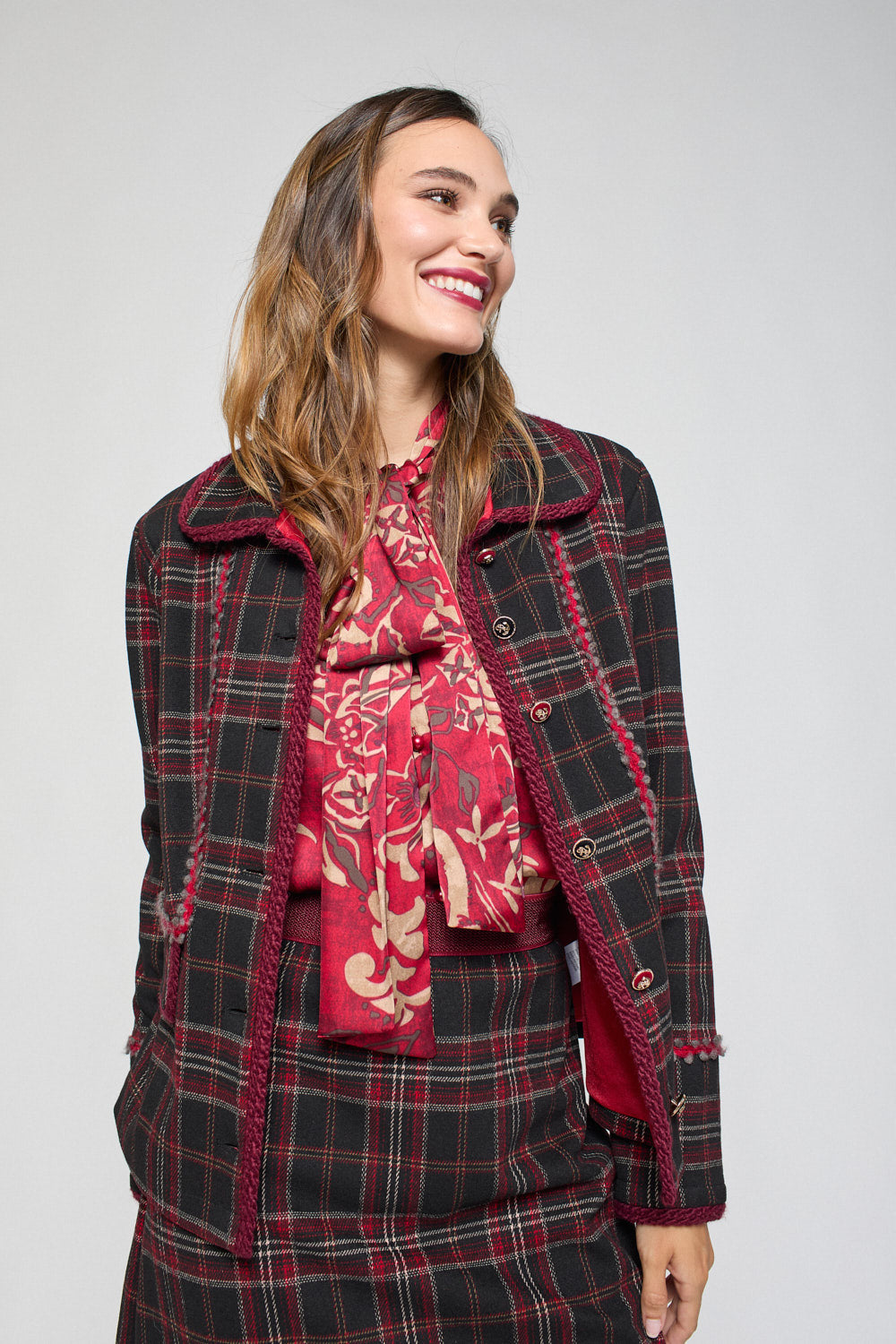 Chaqueta Rafaela Granate