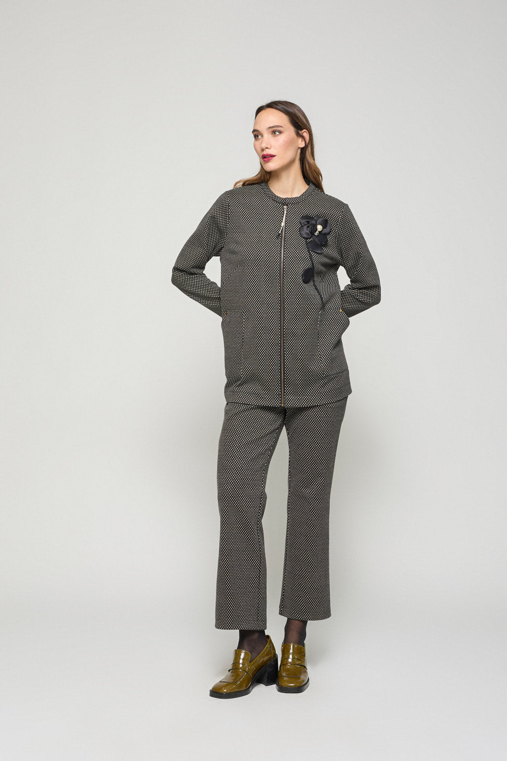 Chaqueta Cremallera Natalia Negro