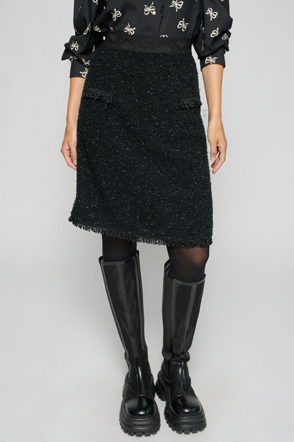 Falda Nina Negro