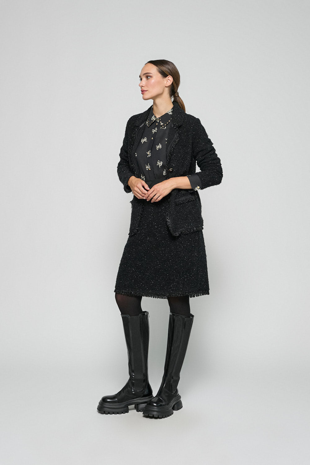 Falda Nina Negro
