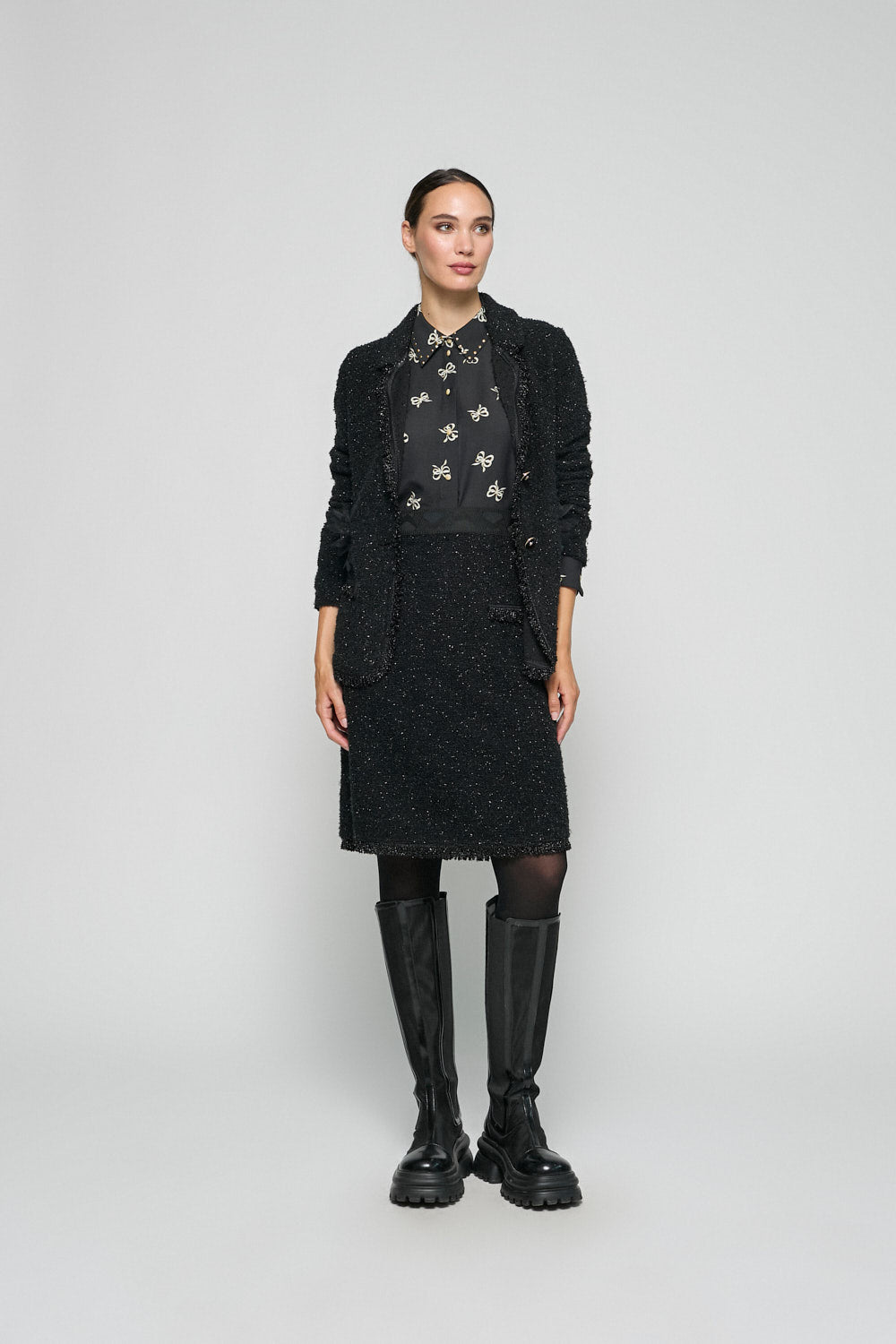 Falda Nina Negro