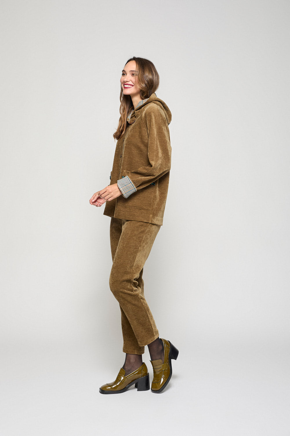 Pantalon Chenilla Adela Topo