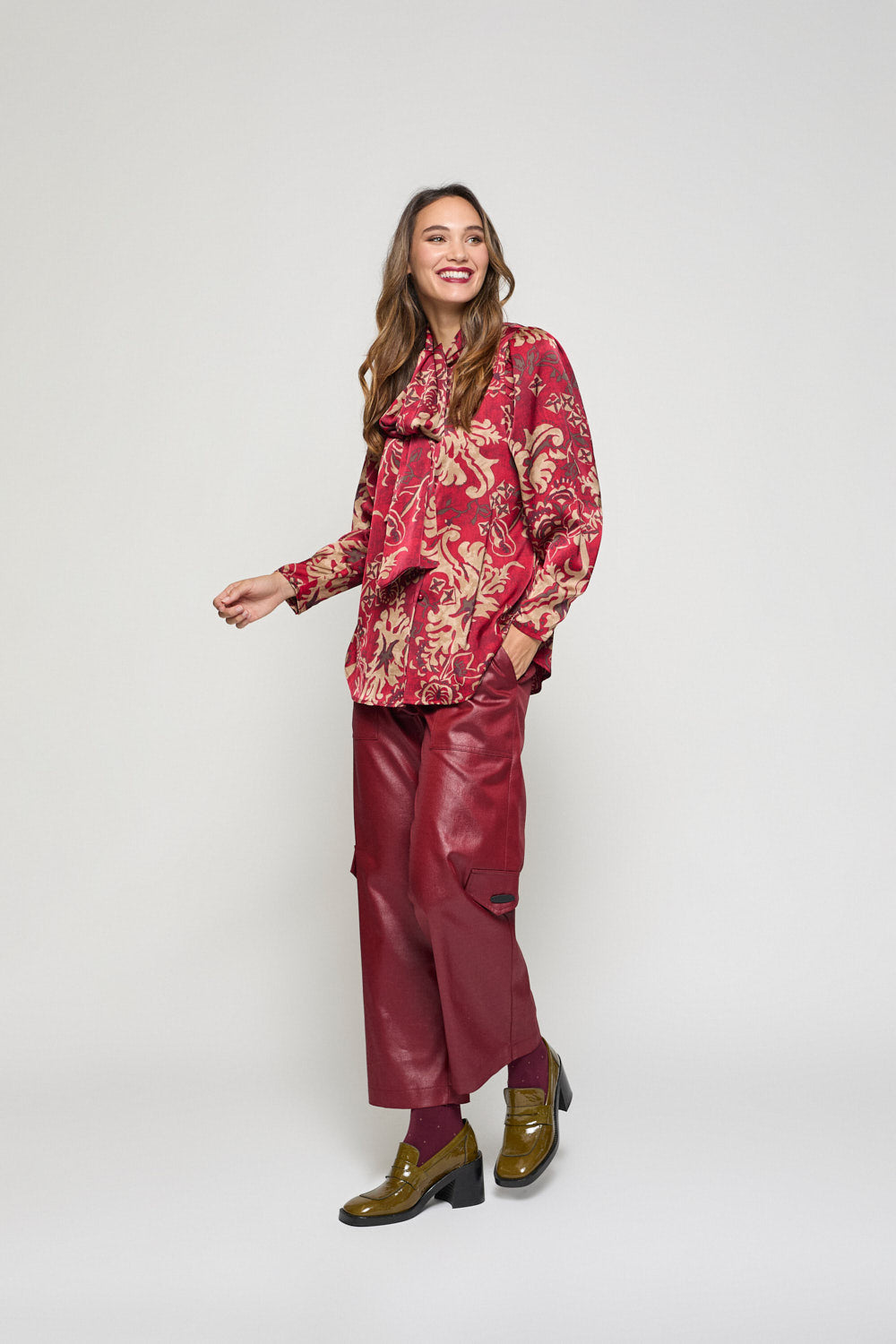 Pantalon Romina Granate
