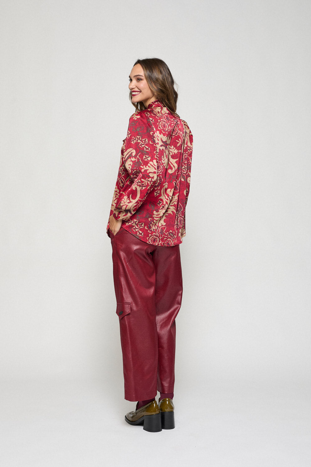 Pantalon Romina Granate