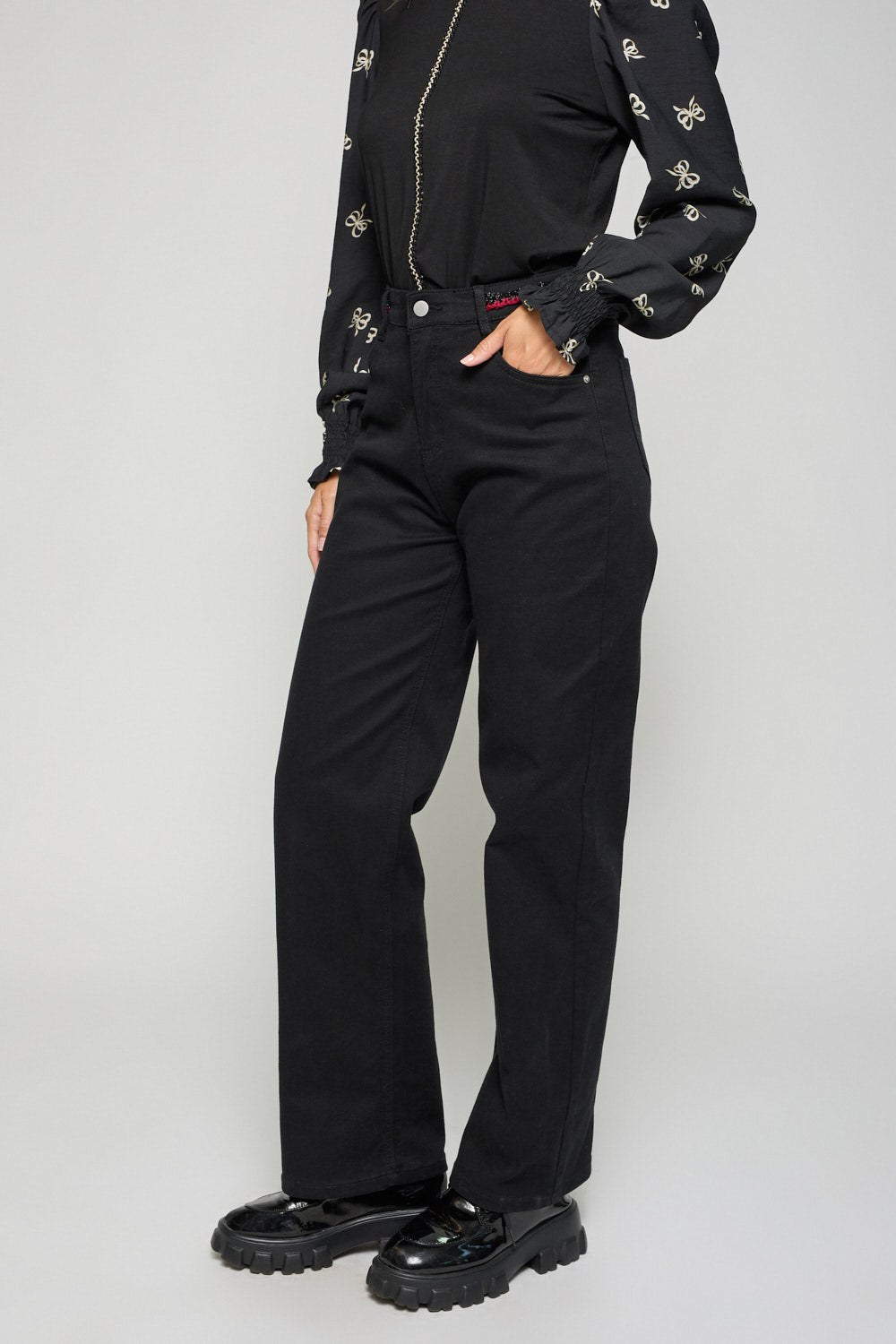 Pantalon Sport Recto Negro