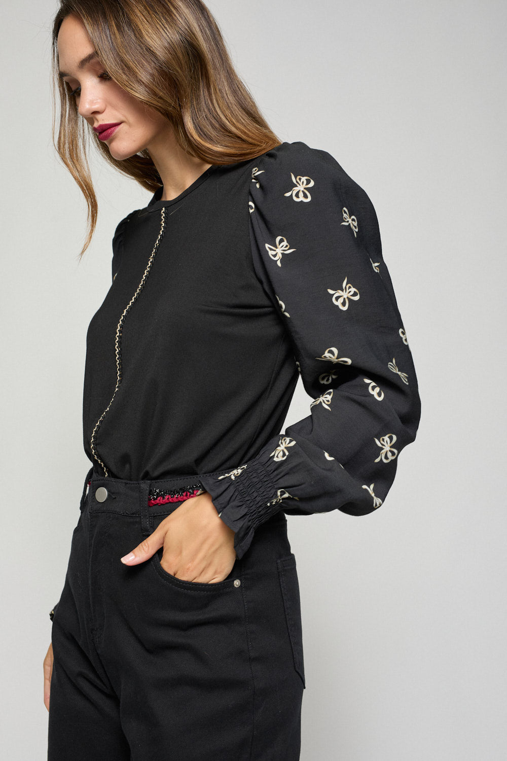 Camiseta Nina Negro