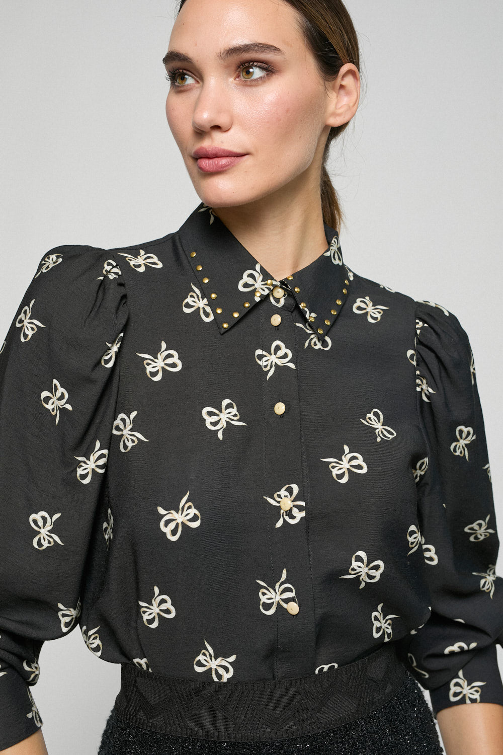 Camisa Nina Negro