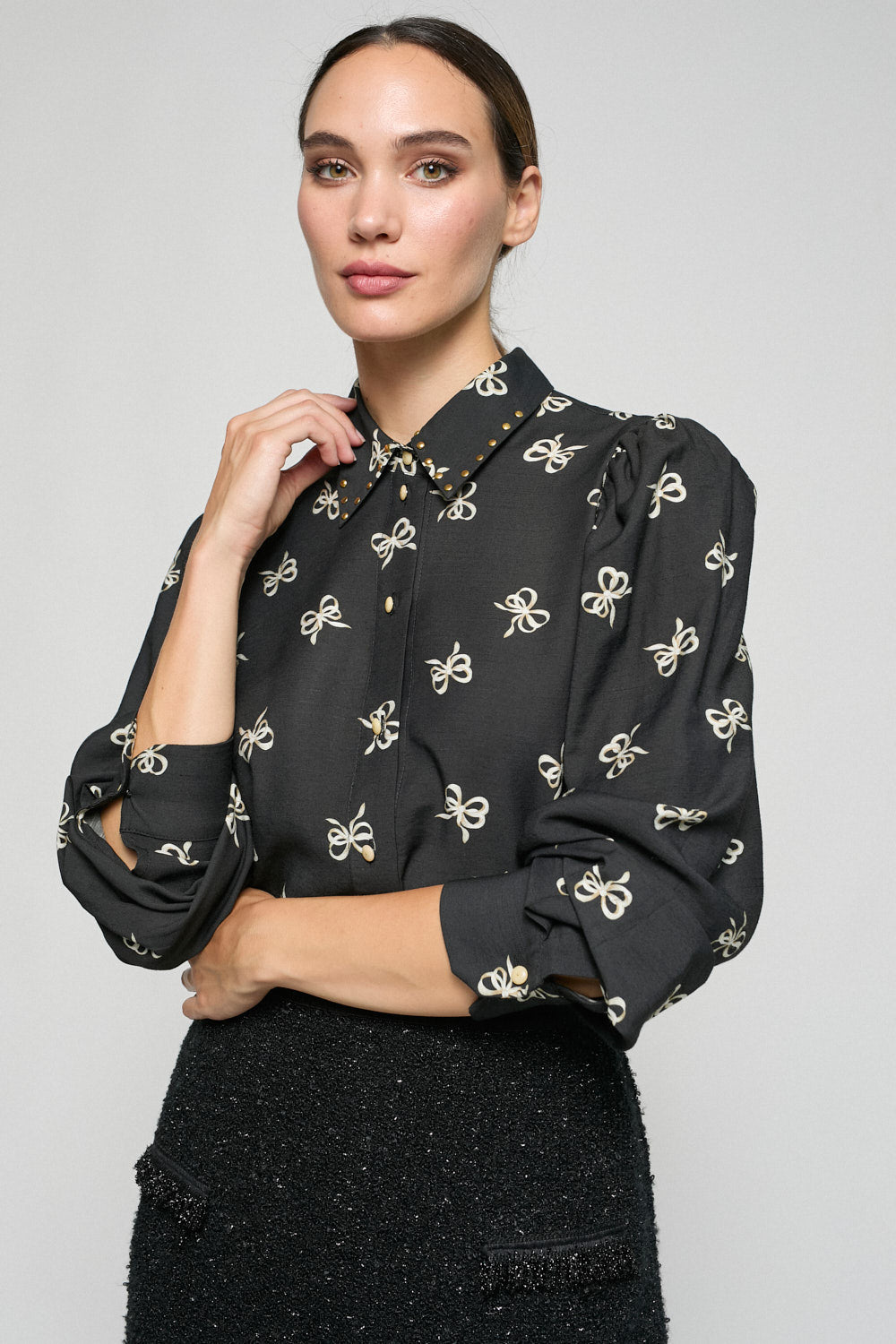 Camisa Nina Negro