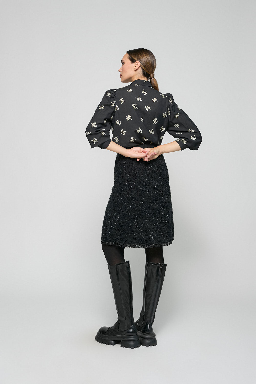 Camisa Nina Negro