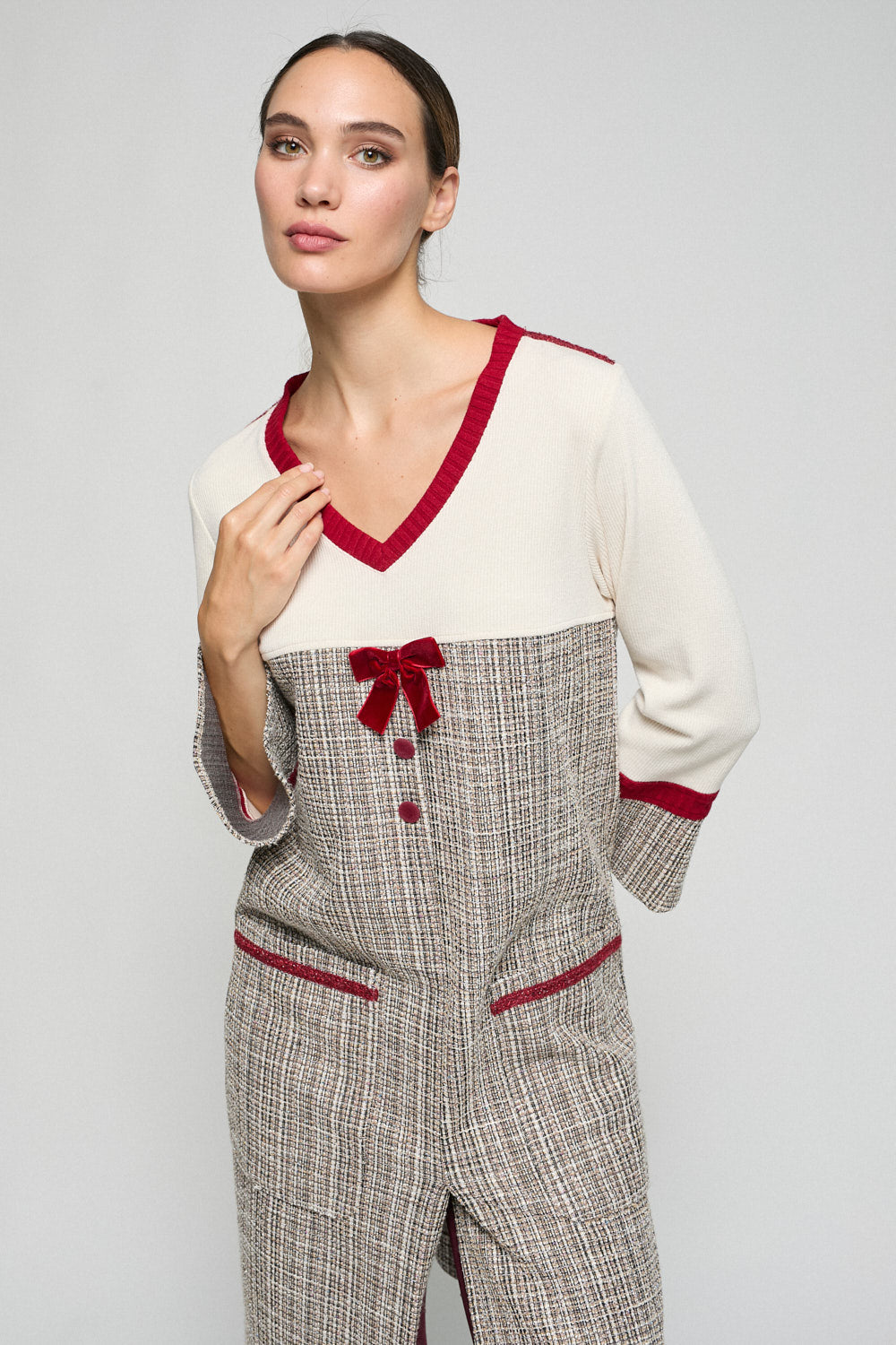 Vestido Punto Nora Beige