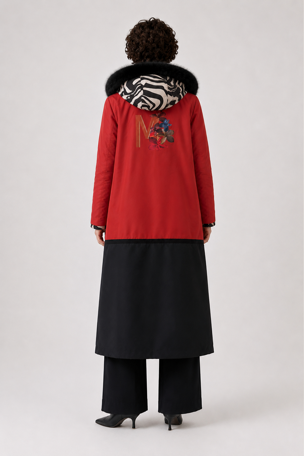 Gabardina REVERSIBLE Larga Amelia Bicolor