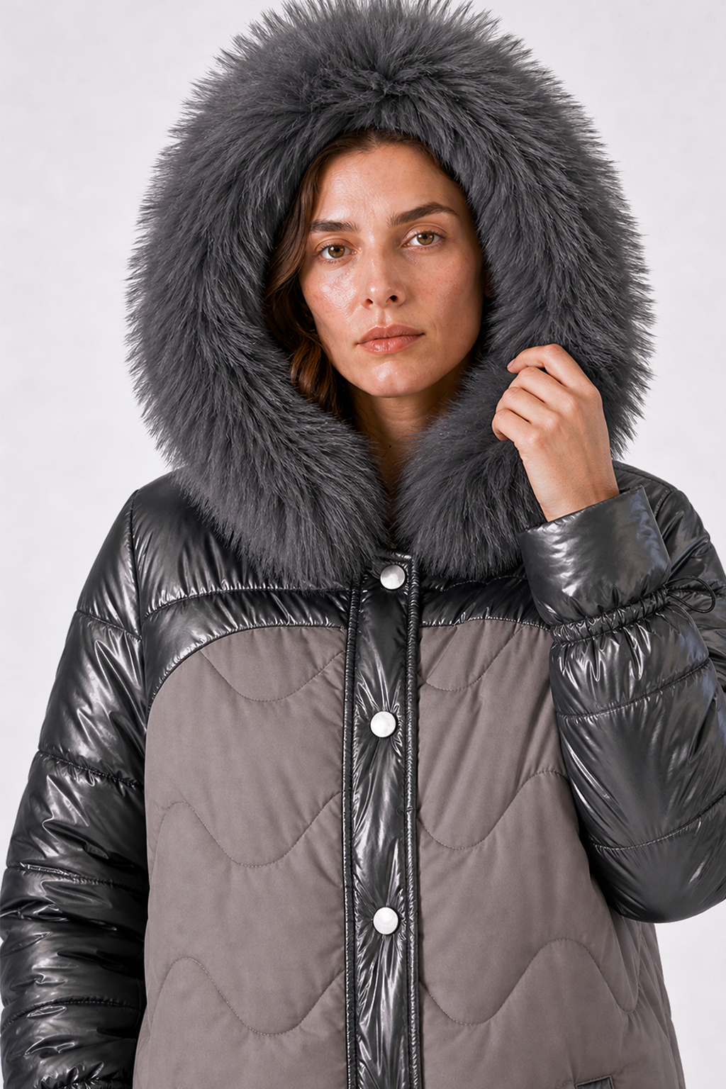 Parka Acolchada Sira Piedra