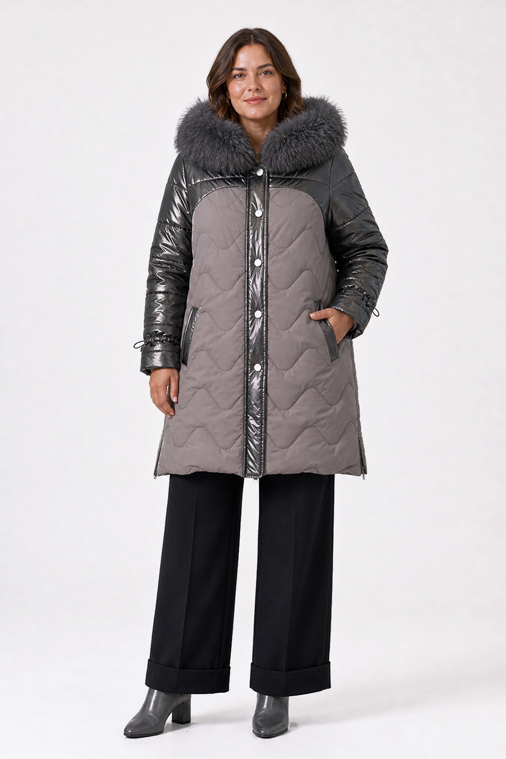 Parka Acolchada Sira Piedra