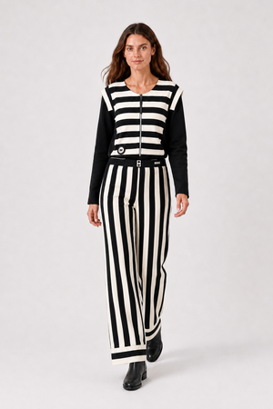 Pantalón Rayas Josefina Negro