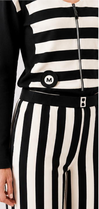 Pantalón Rayas Josefina Negro
