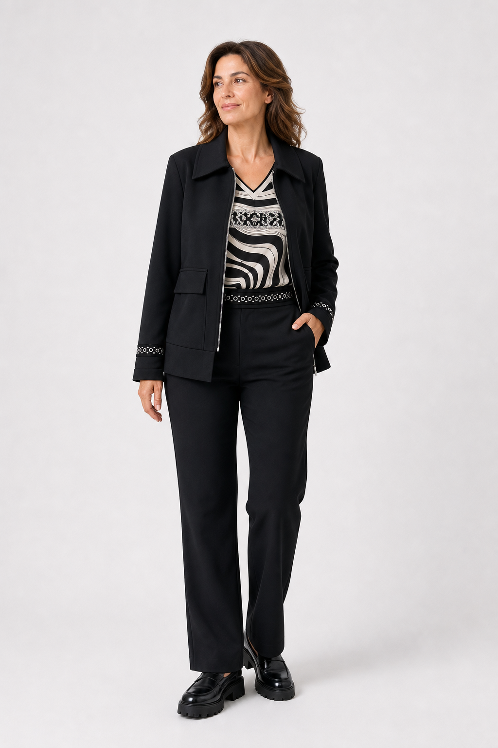 Pantalón Tachuelas Negro