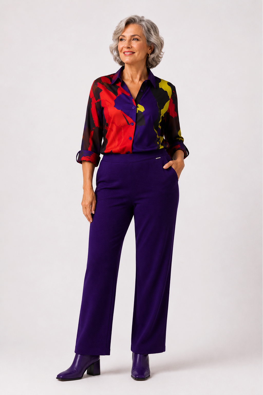 Pantalón Paula Morado