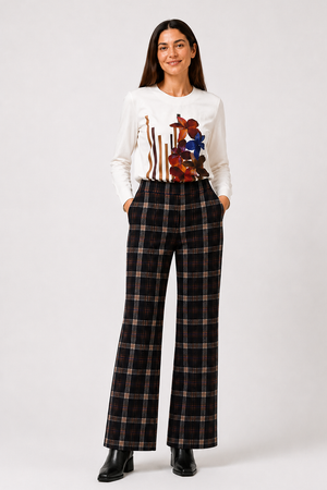 Pantalón Cuadros Griselda Tricolor