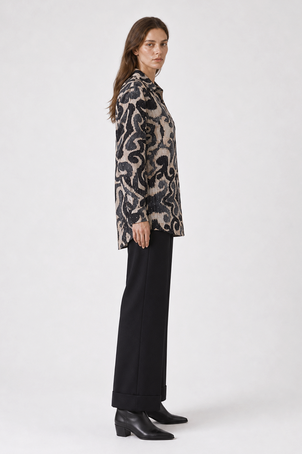Camisa Aberturas Lidia Negro