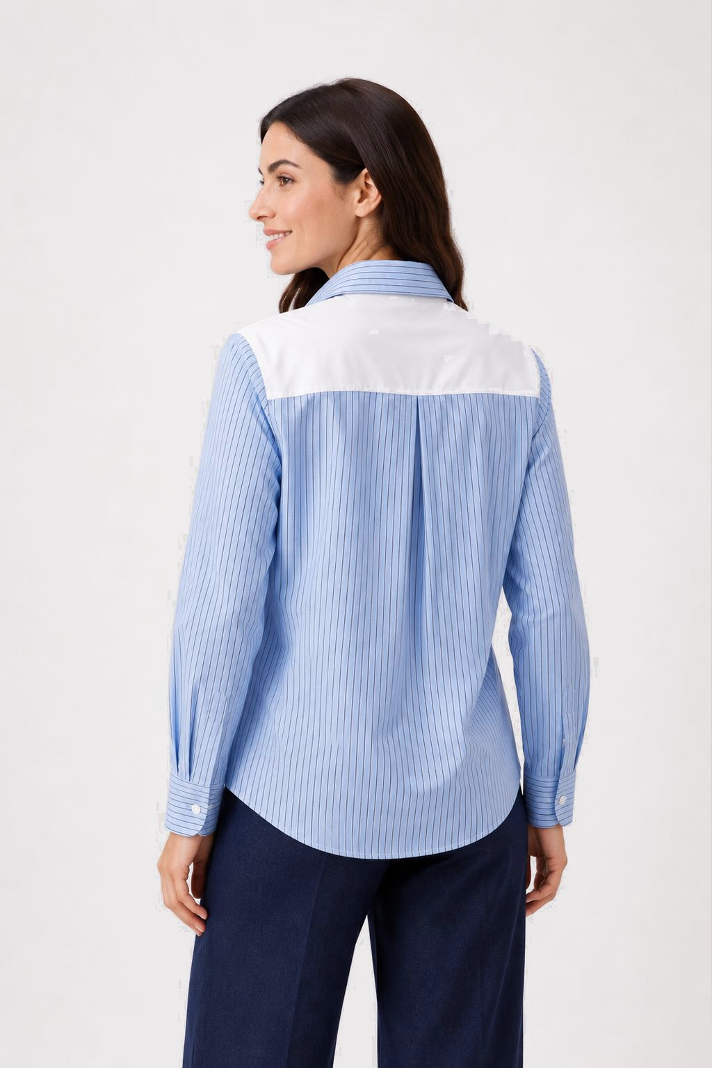 Camisa Rayas Fabiola Azul