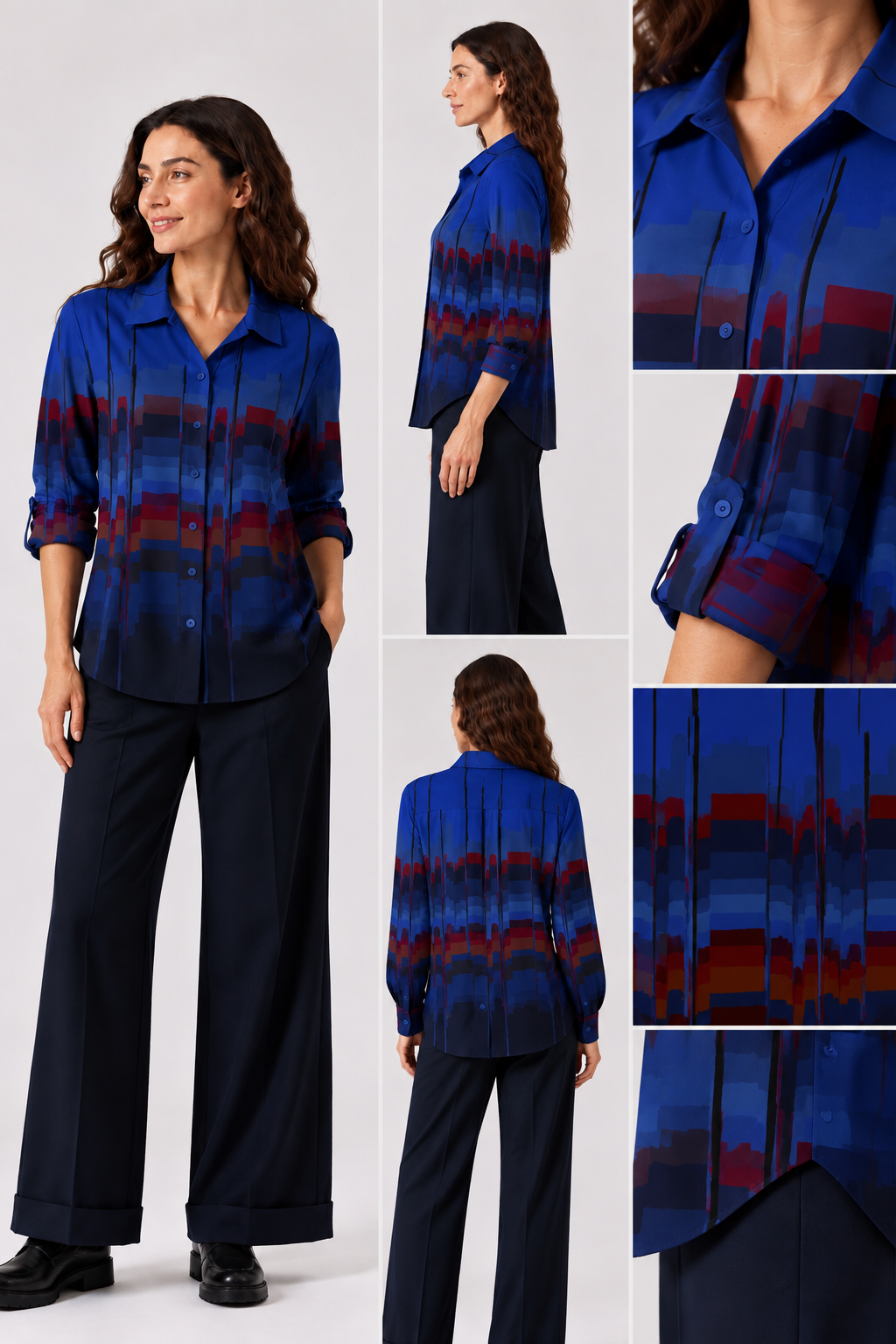 Camisa Chaqueta Dorotea Azul