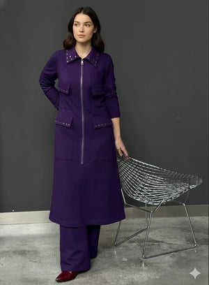 Vestido Cremallera Paula Morado