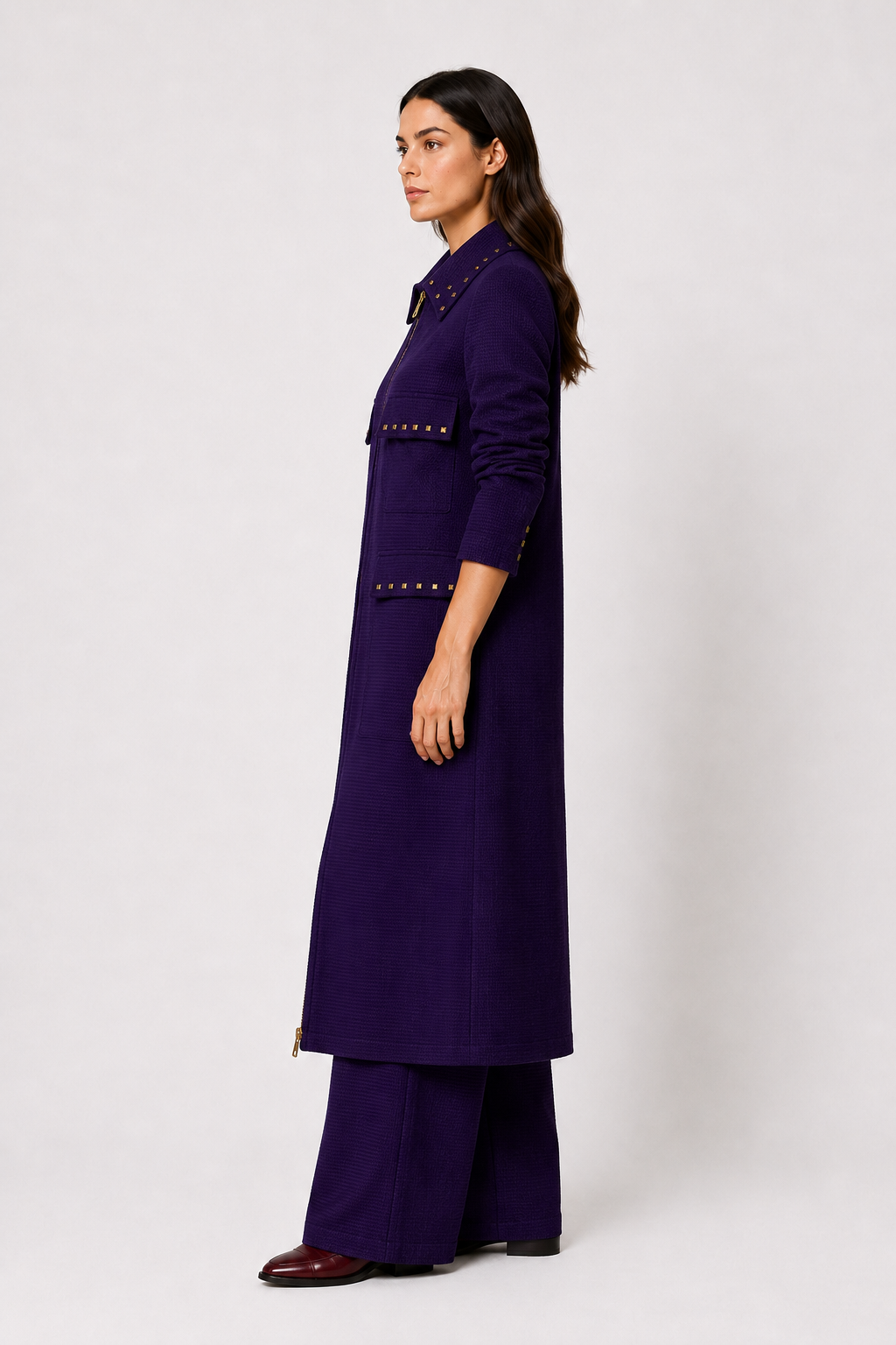 Vestido Cremallera Paula Morado