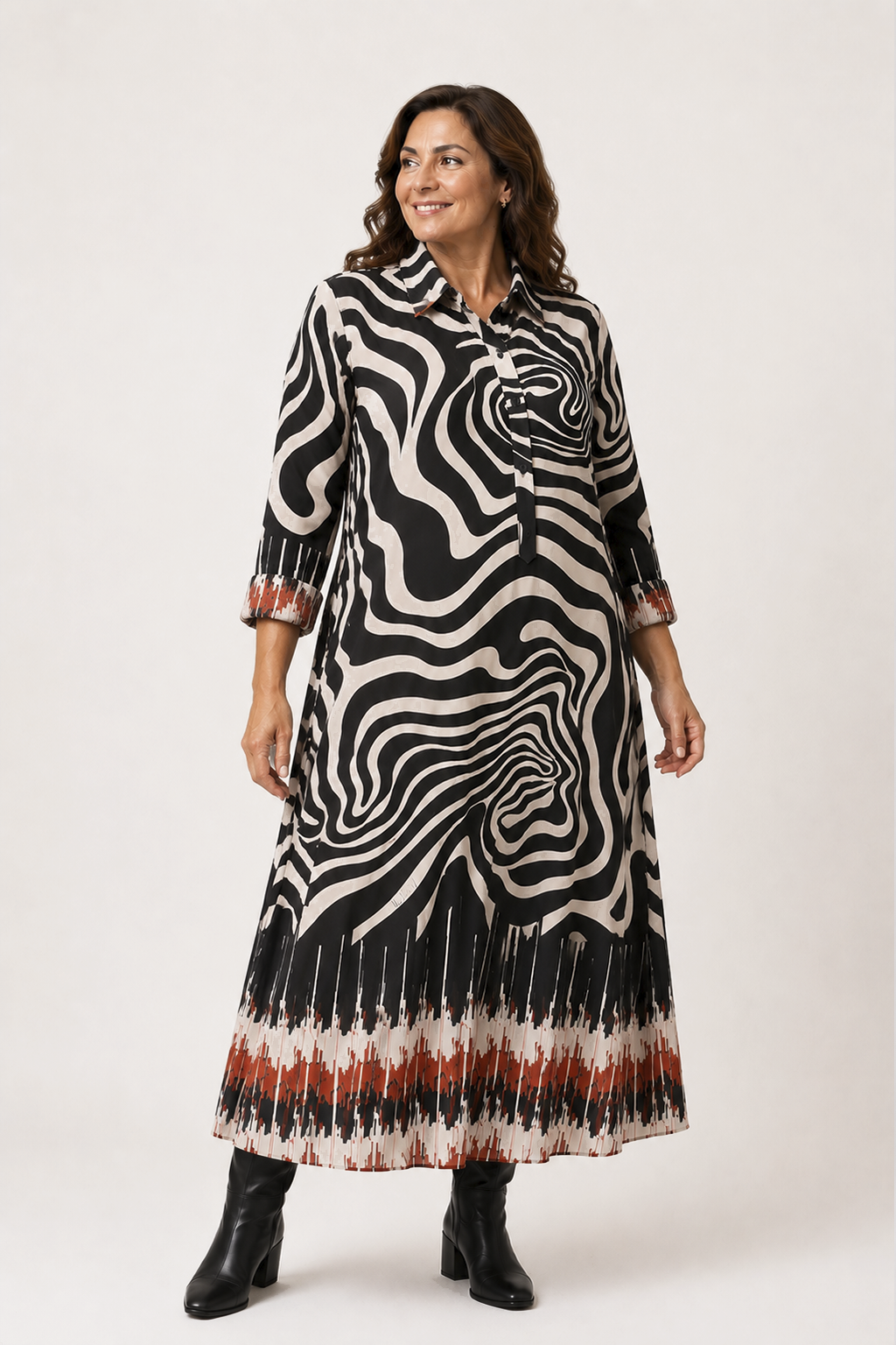 Vestido Camisero Amelia Bicolor