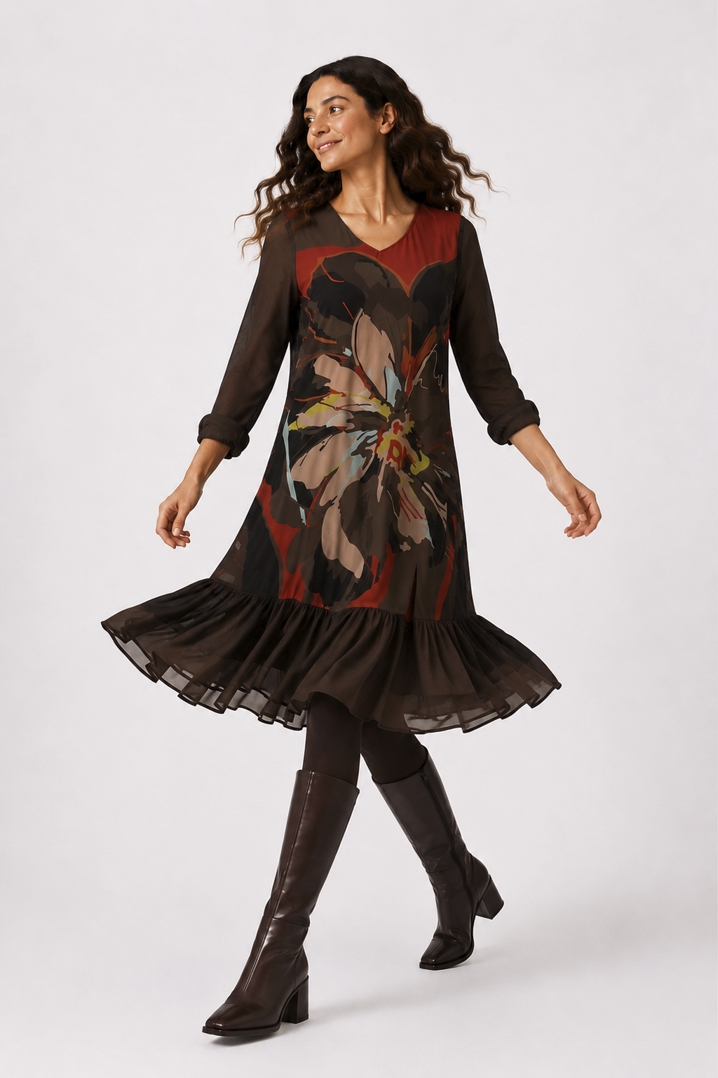 Vestido Carlota Kaki