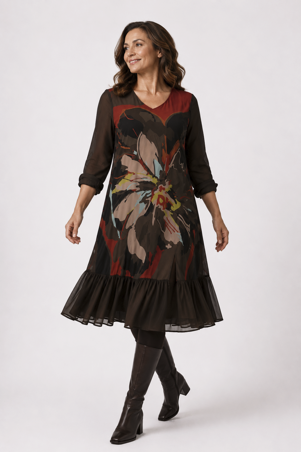 Vestido Carlota Kaki