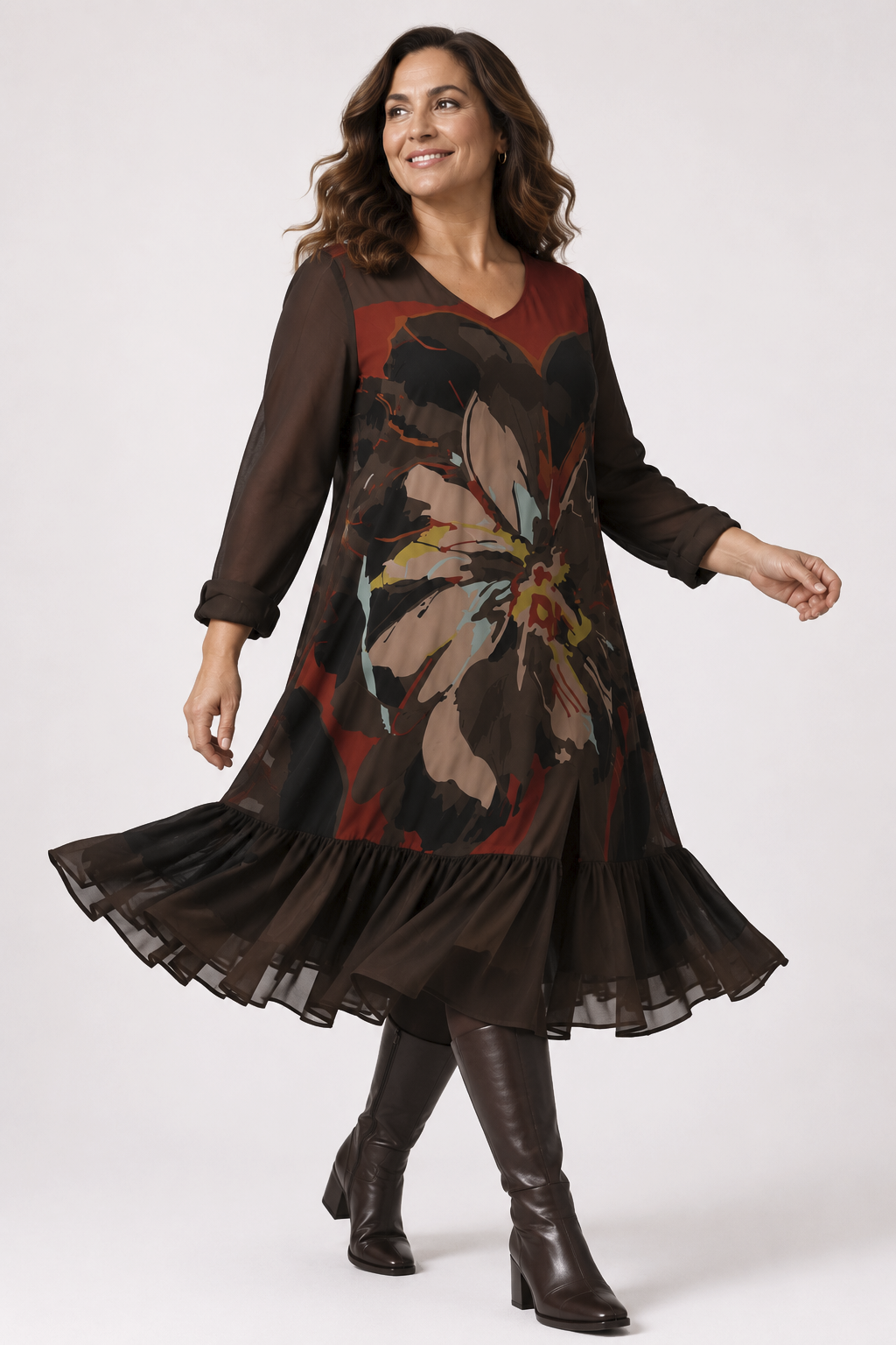 Vestido Carlota Kaki