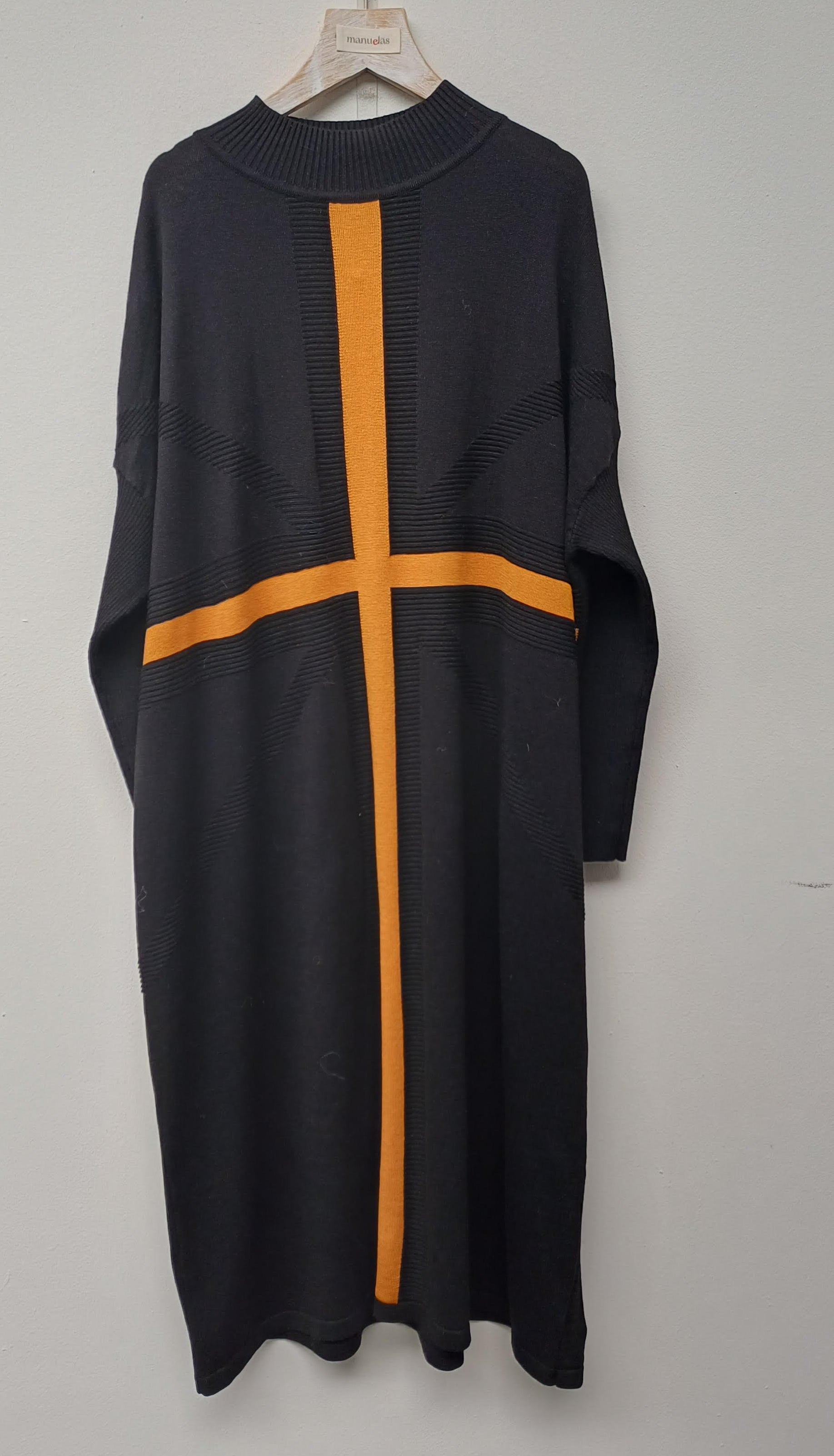 Vestido Cruz Malaquita Negro