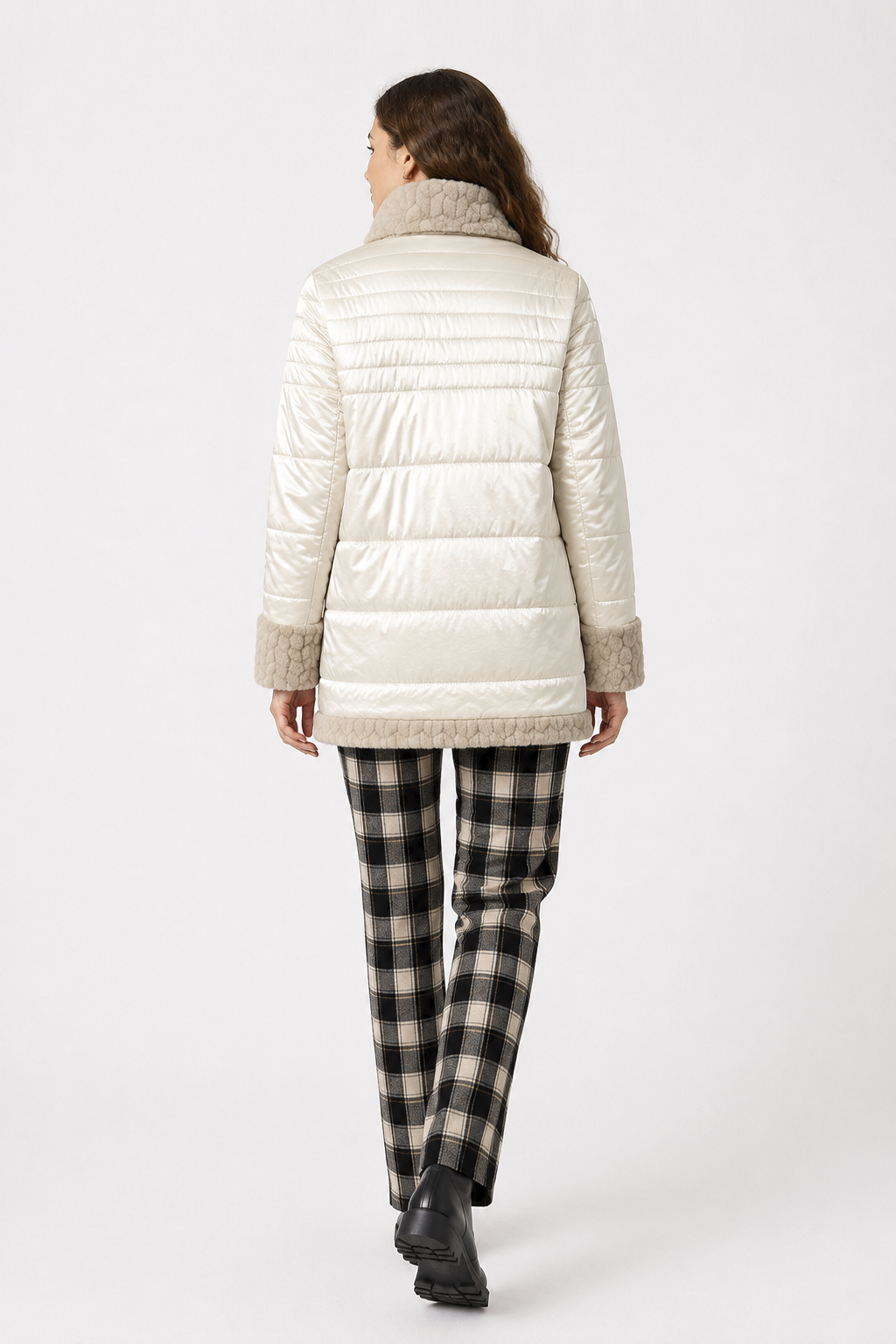 Parka Combinada Casandra Beige