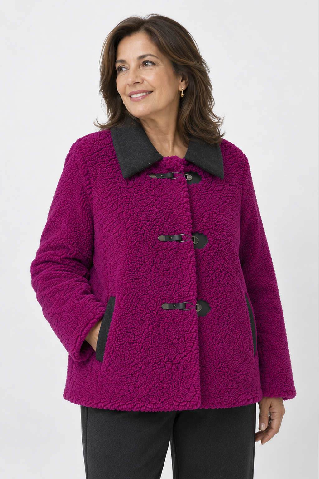 Parka Corta Sibila Fucsia