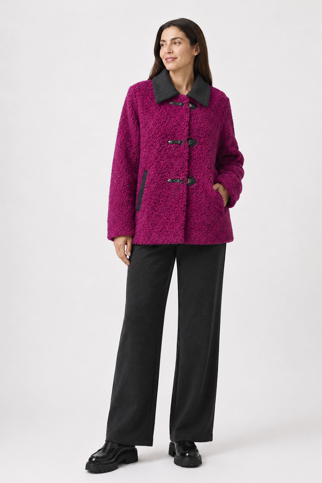 Parka Corta Sibila Fucsia