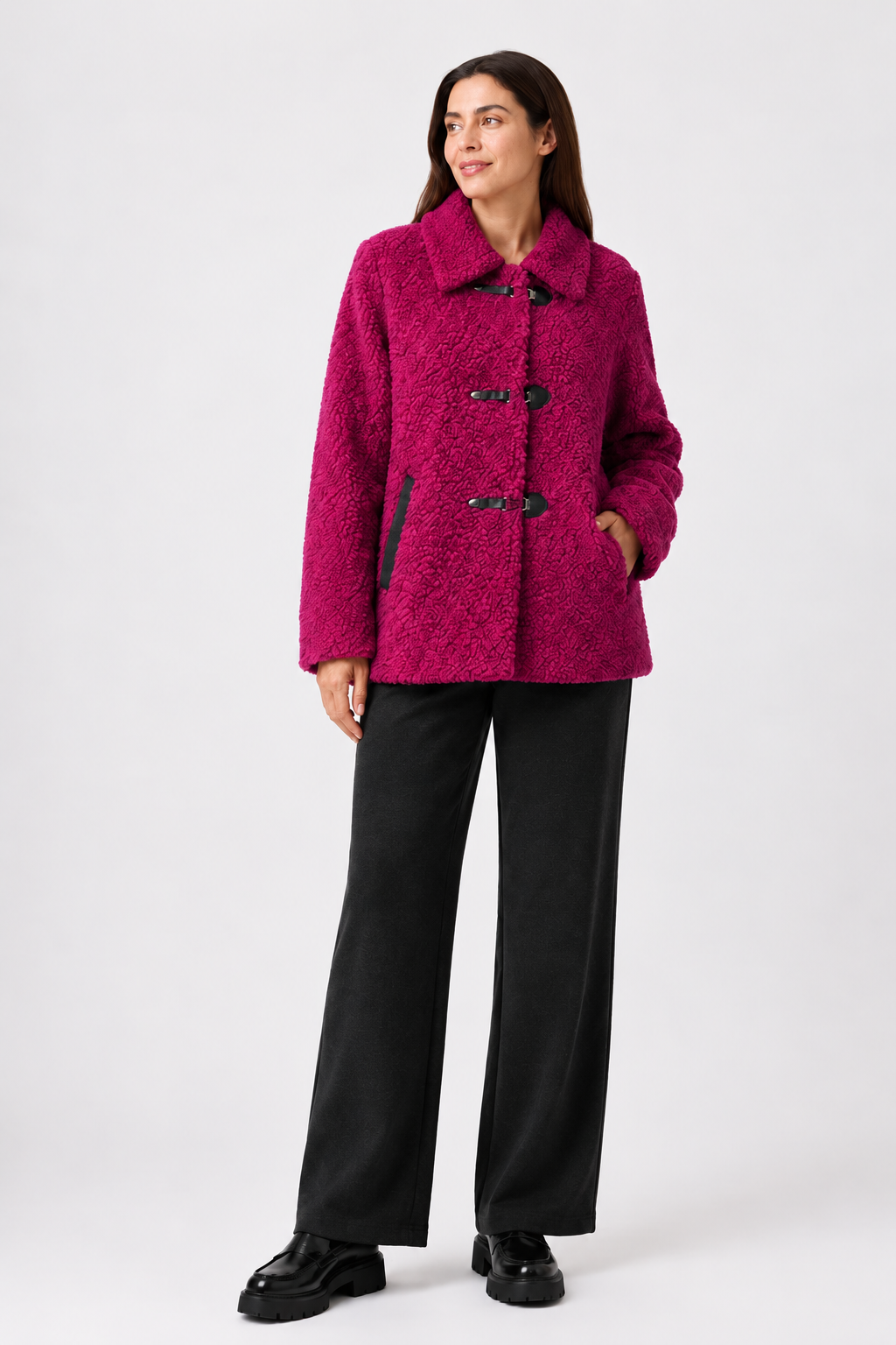 Parka Corta Sibila Fucsia