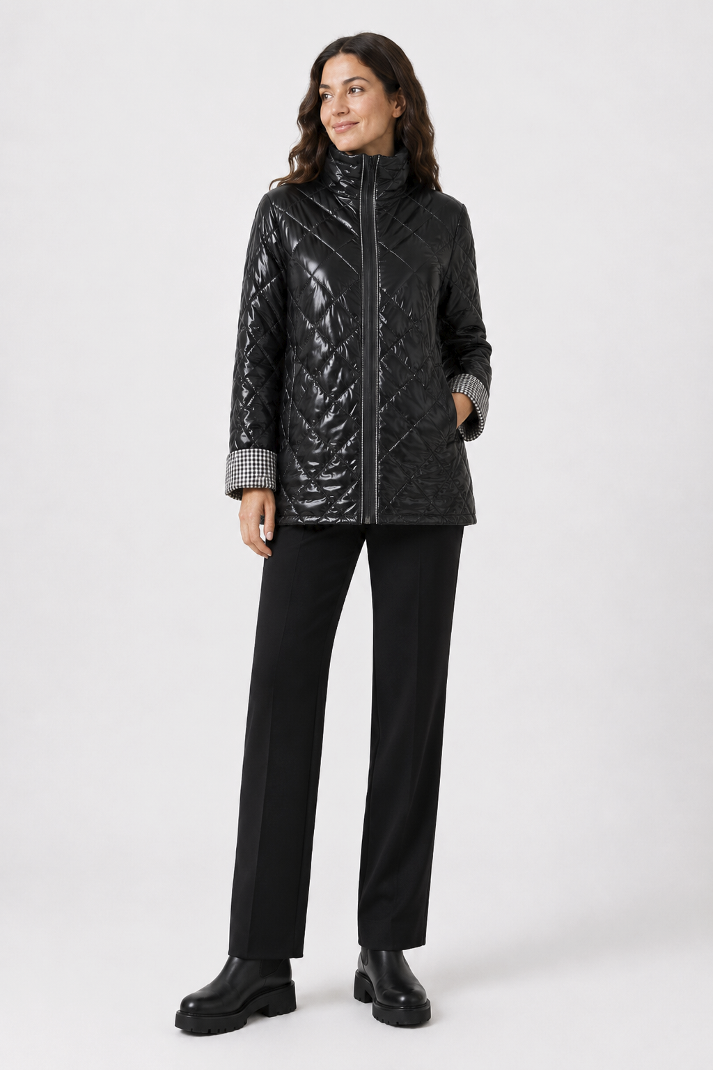 Parka Reversible Casandra Negro