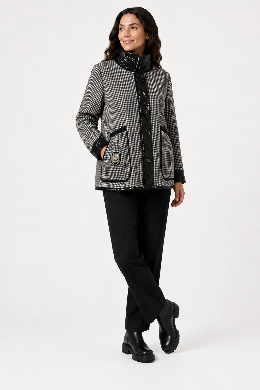 Parka Reversible Casandra Negro