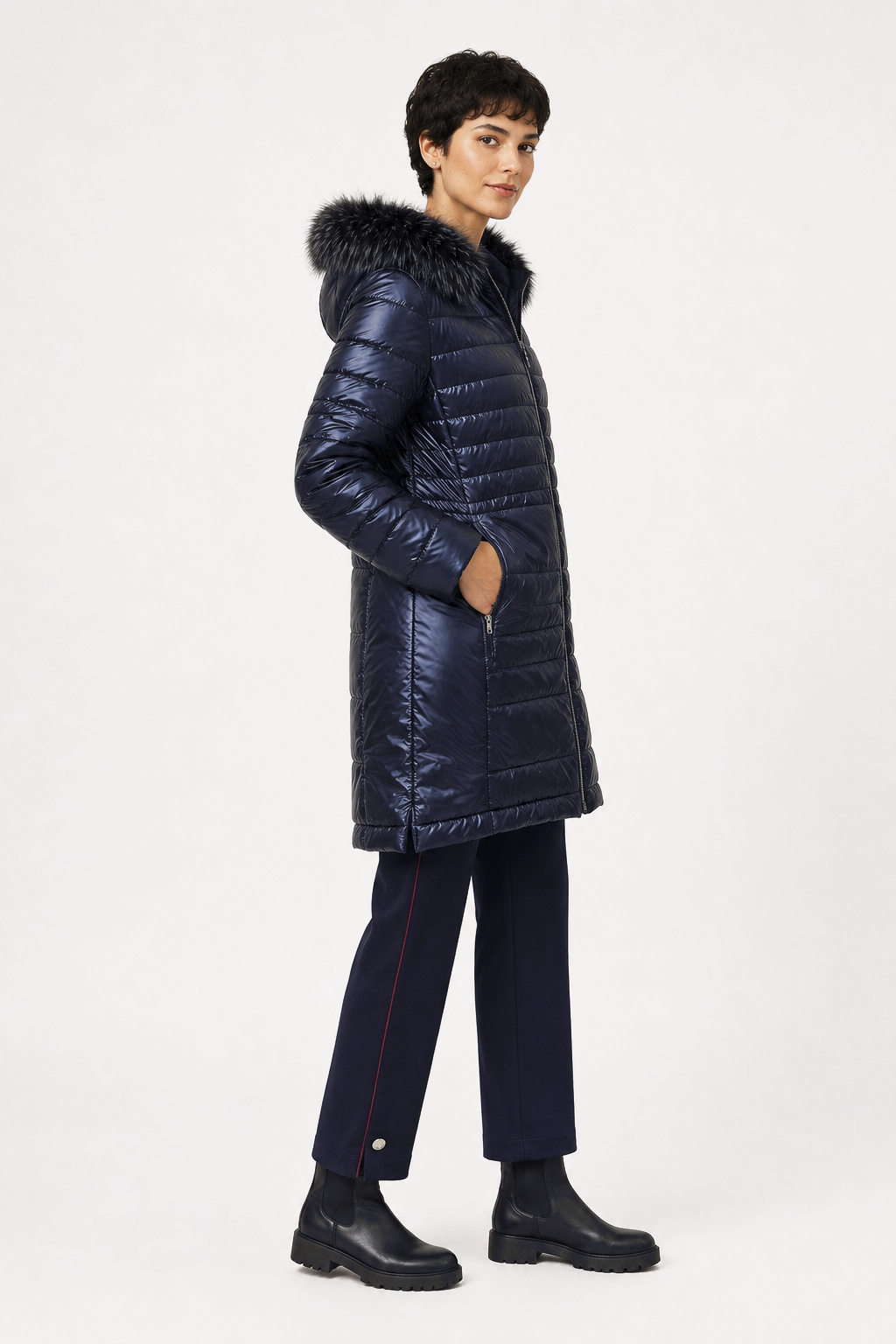 Parka Acolchada Sibila Azul