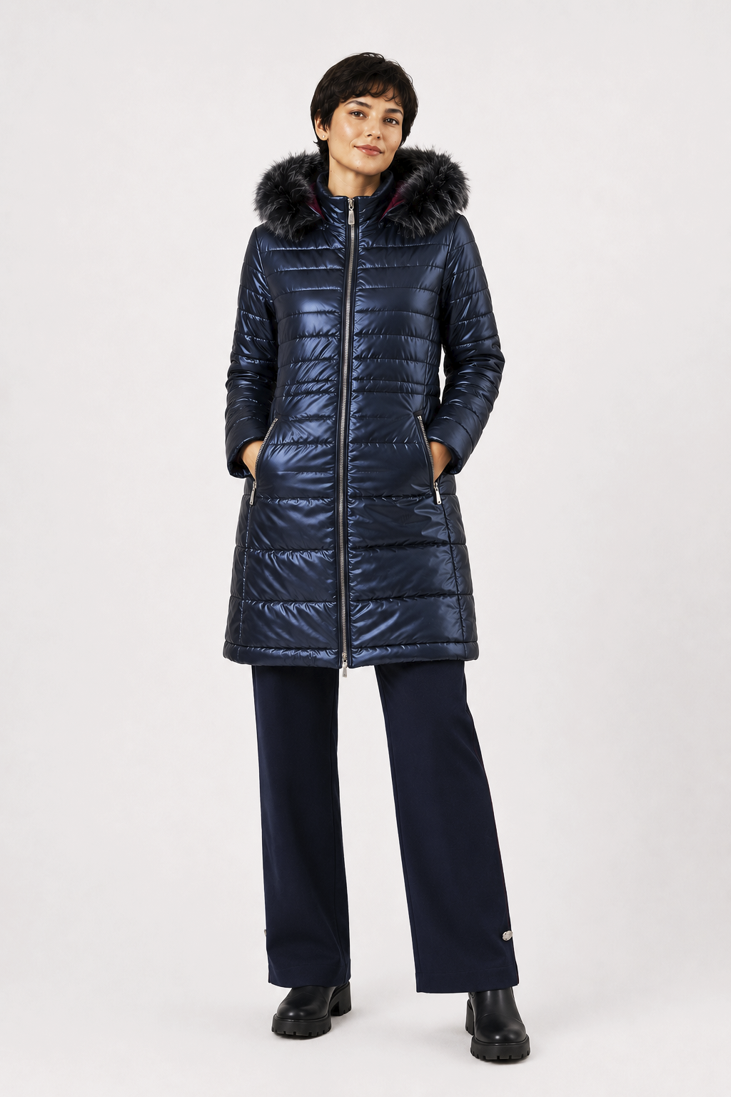 Parka Acolchada Sibila Azul