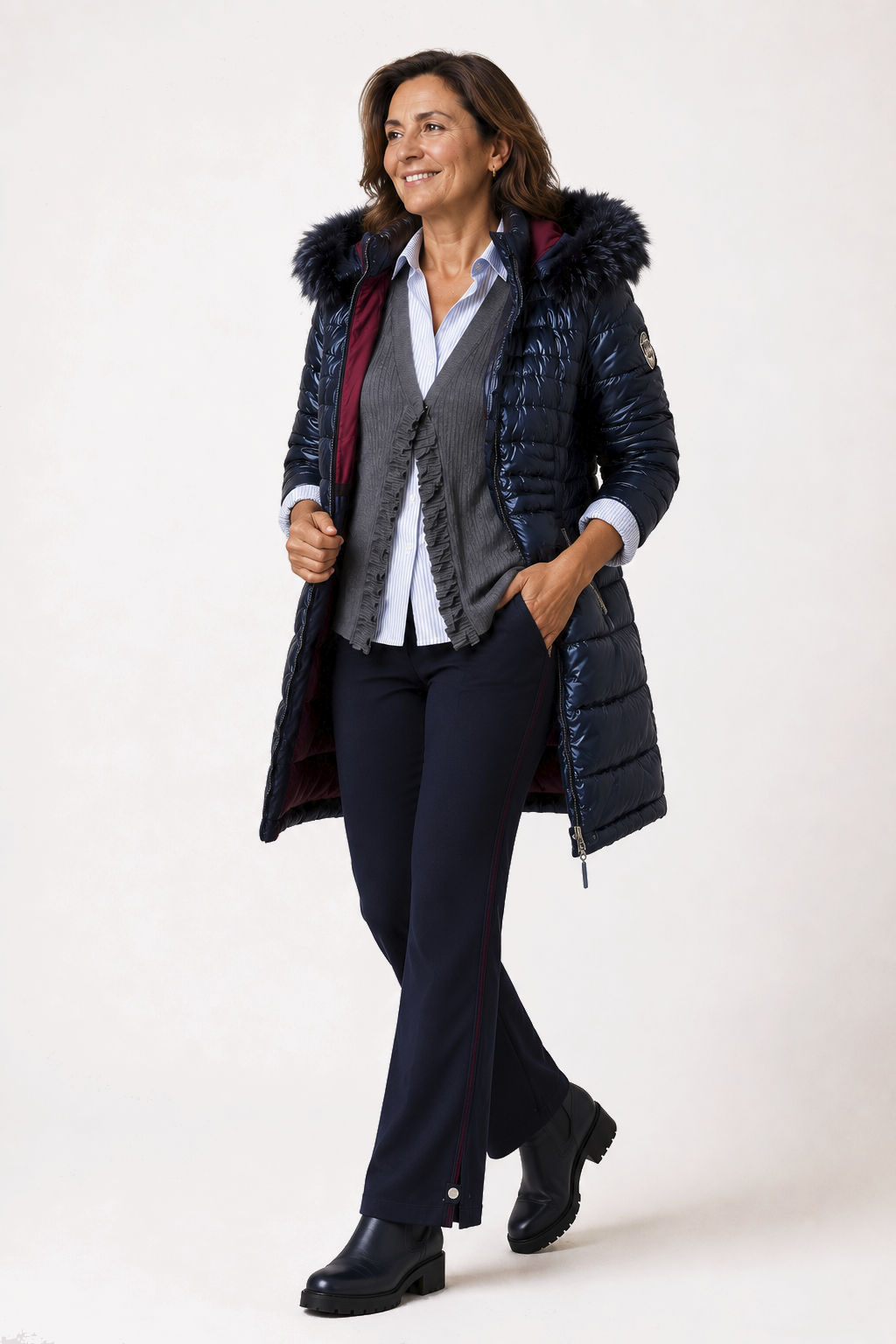 Parka Acolchada Sibila Azul
