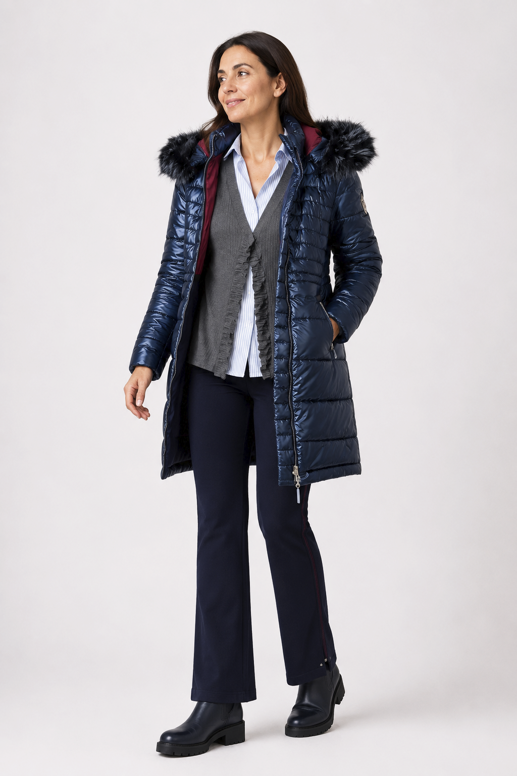 Parka Acolchada Sibila Azul
