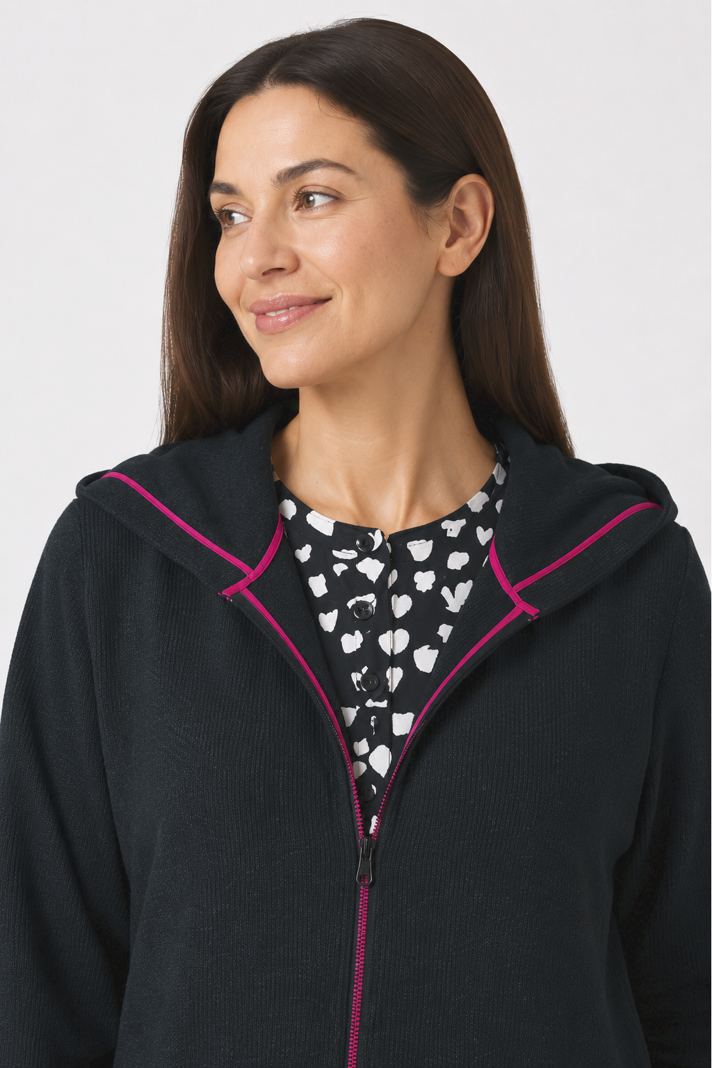 Chaqueta Capucha Coronis Negro