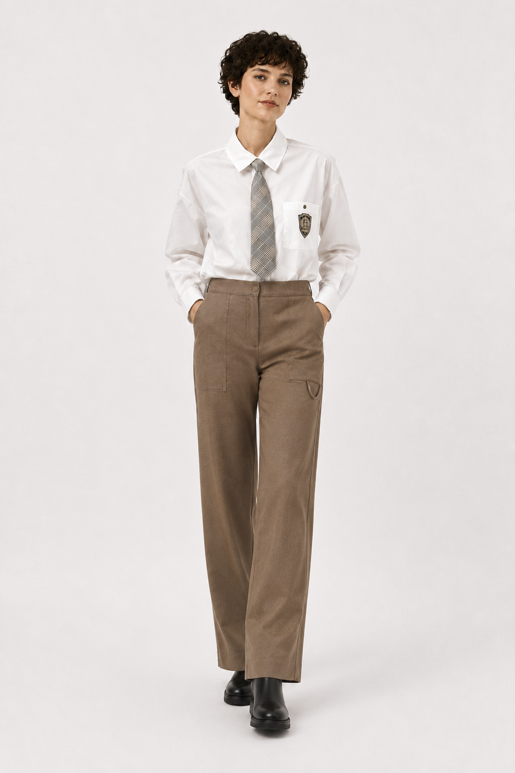 Pantalón Denim Sibila Camel