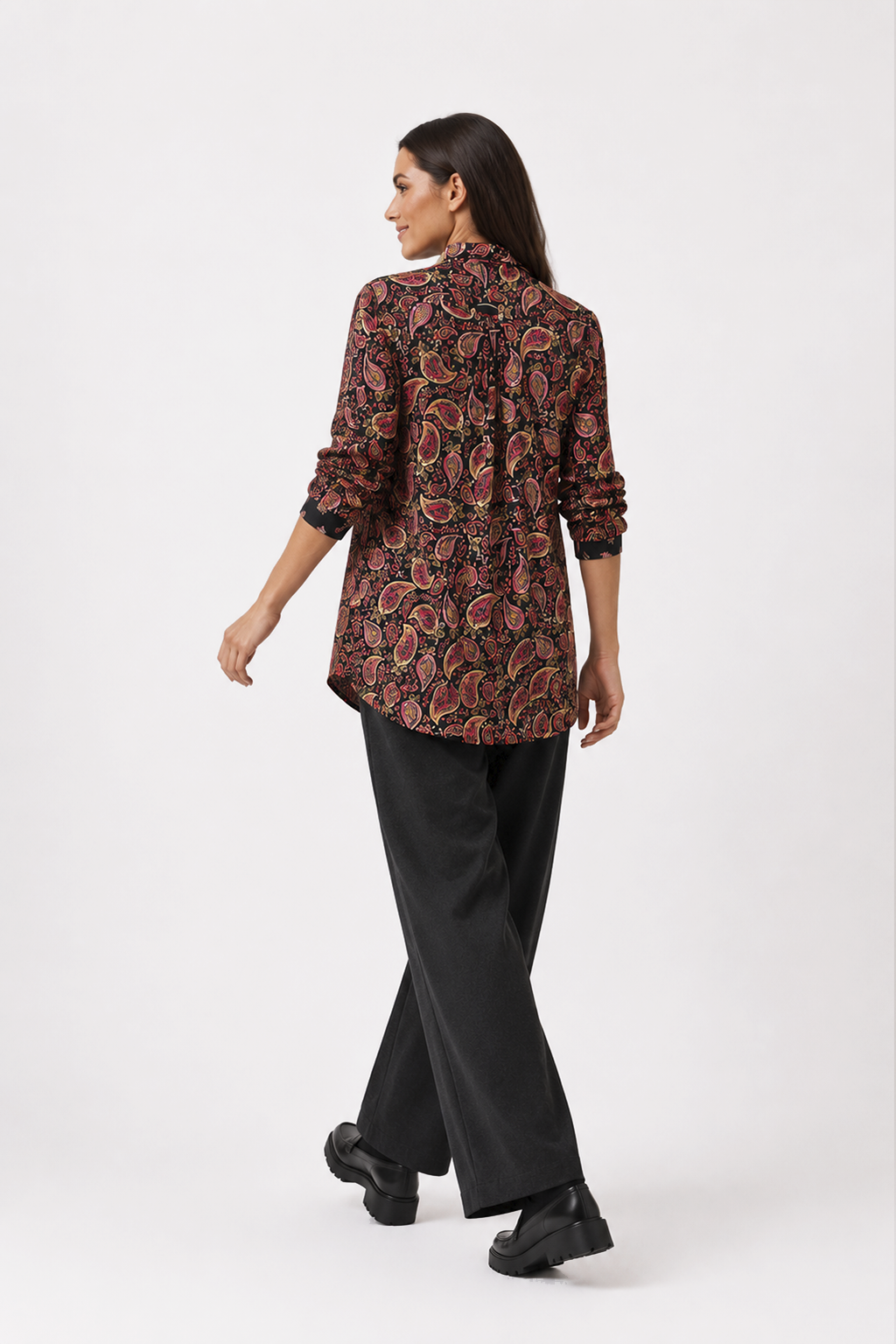 Blusón Camisero Fedra Negro