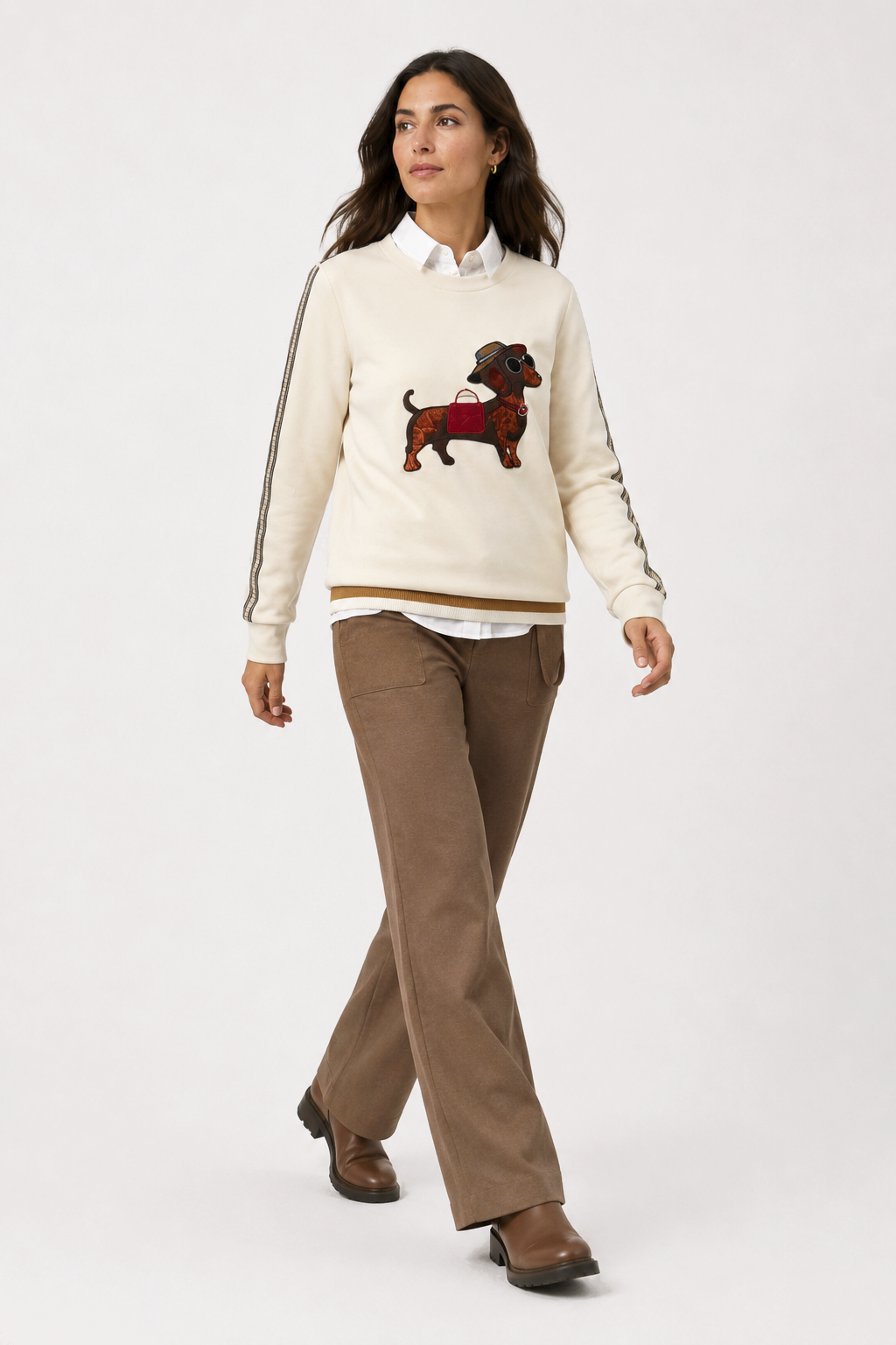 Sudadera Patch Coronis Crudo