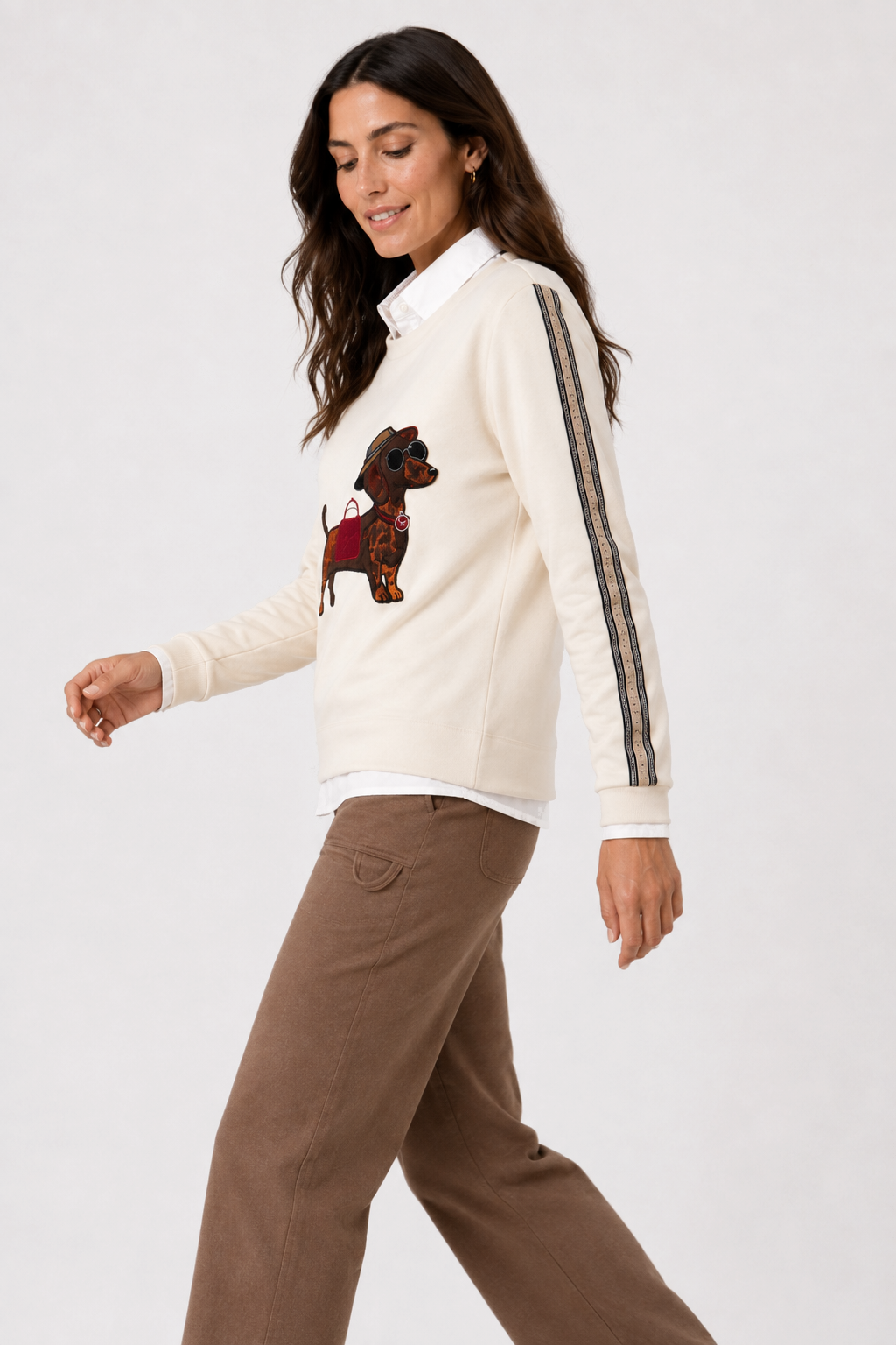 Sudadera Patch Coronis Crudo