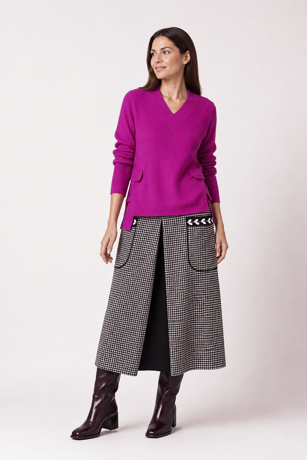 Jersey Canalé Casandra Fucsia
