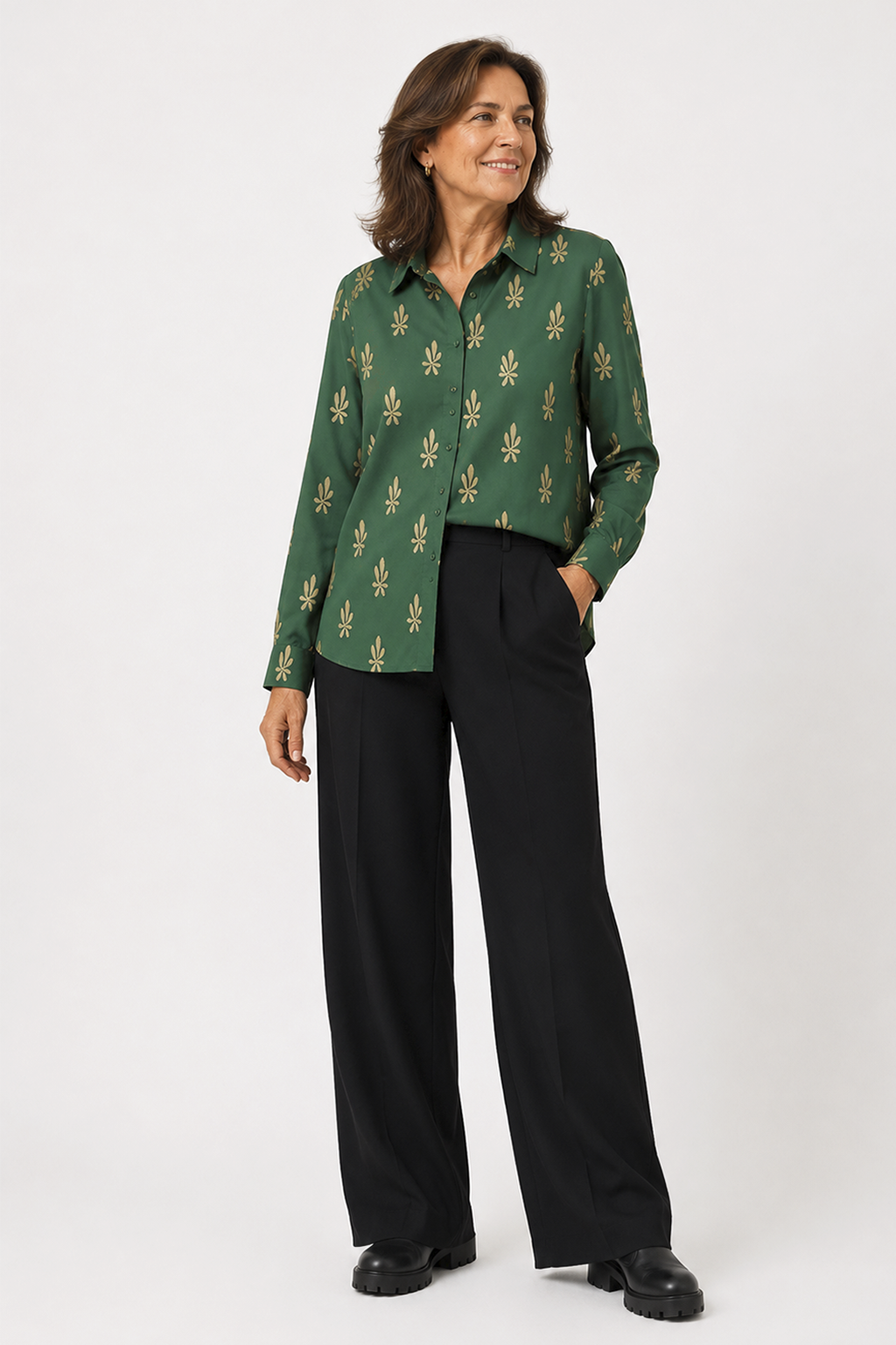 Blusón Camisero Hermione Verde