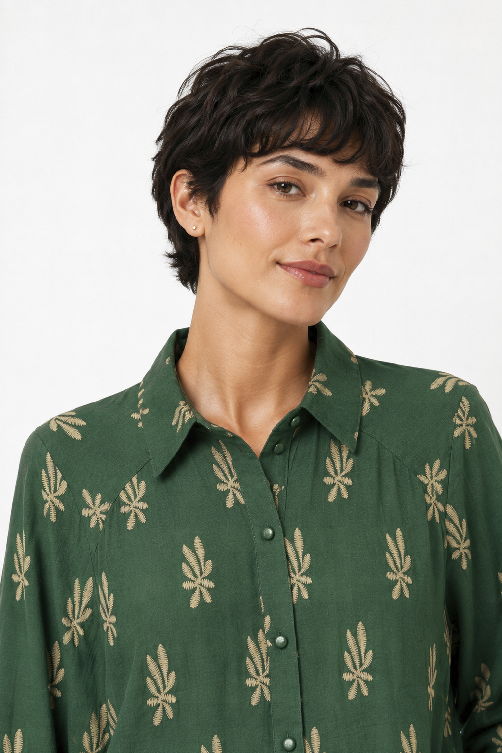 Blusón Camisero Hermione Verde